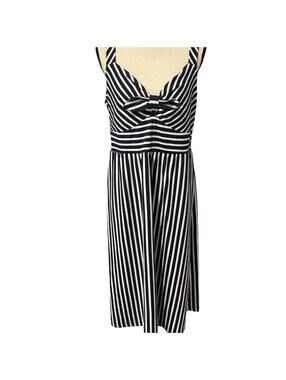 Draper James Navy and White Sundress Size L